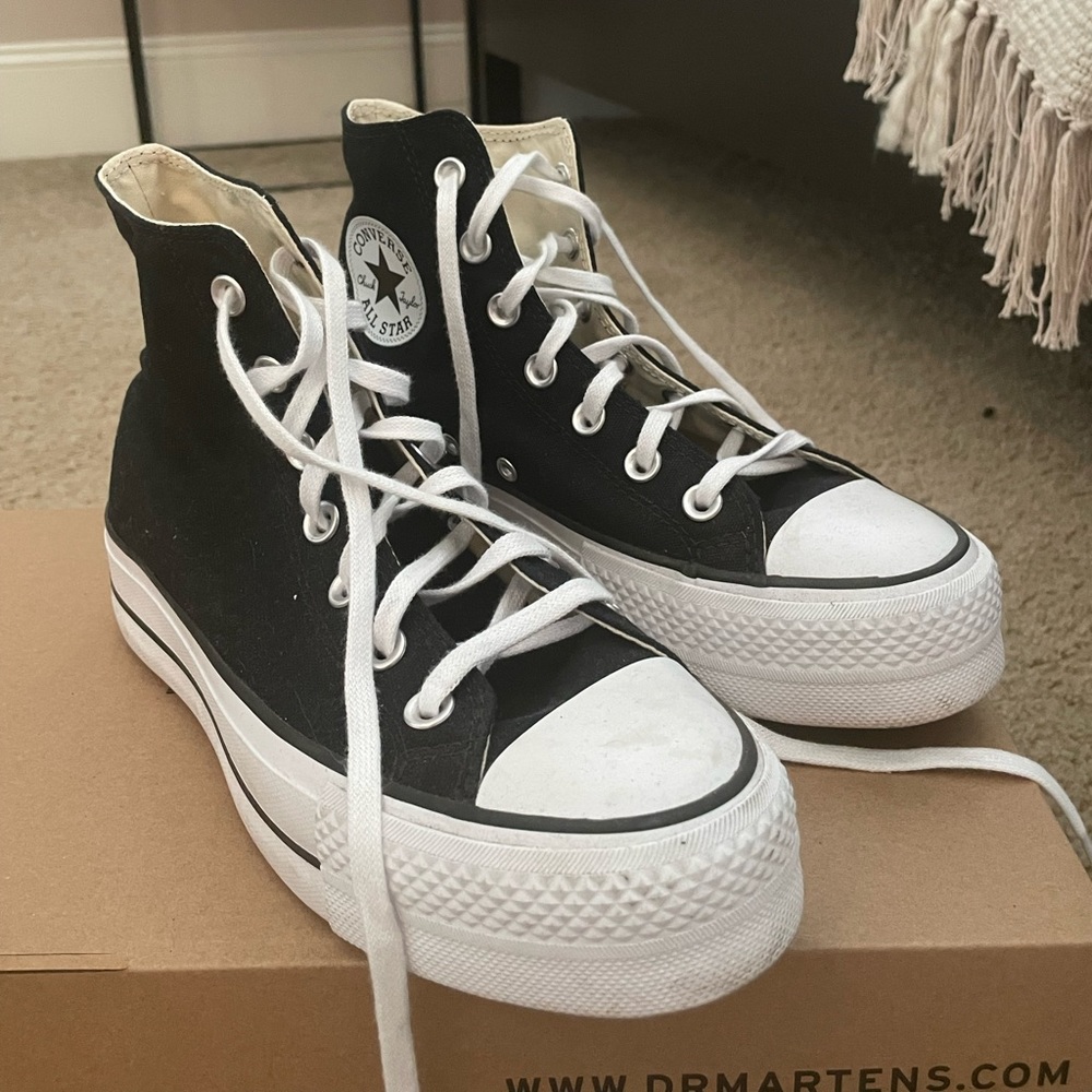 Platform Converses - black